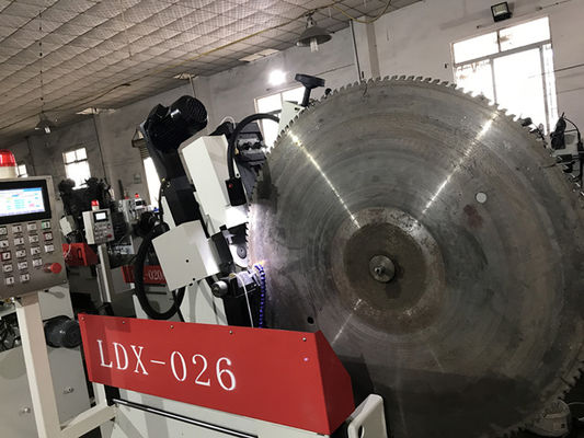 Op maat gemaakte grote CNC-circulaire zaagblad voor- en achterhoek slijpmachine LDX-026A