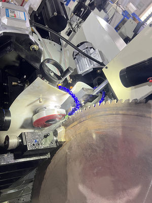 LDX-028A Drie-assige / vijf-assige CNC cirkelzaagblaad Dubbele slijpkop Zijdelingse versnellingsmachine