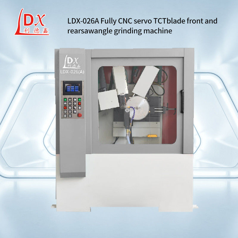 Volledig gesloten servo schommelhoek CNC cirkelzaagblad Voor- en achterhoek slijpmachine LDX-026A