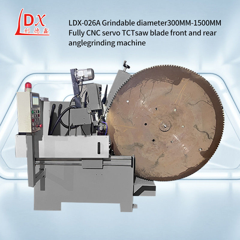 Op maat gemaakte grote CNC-circulaire zaagblad voor- en achterhoek slijpmachine LDX-026A
