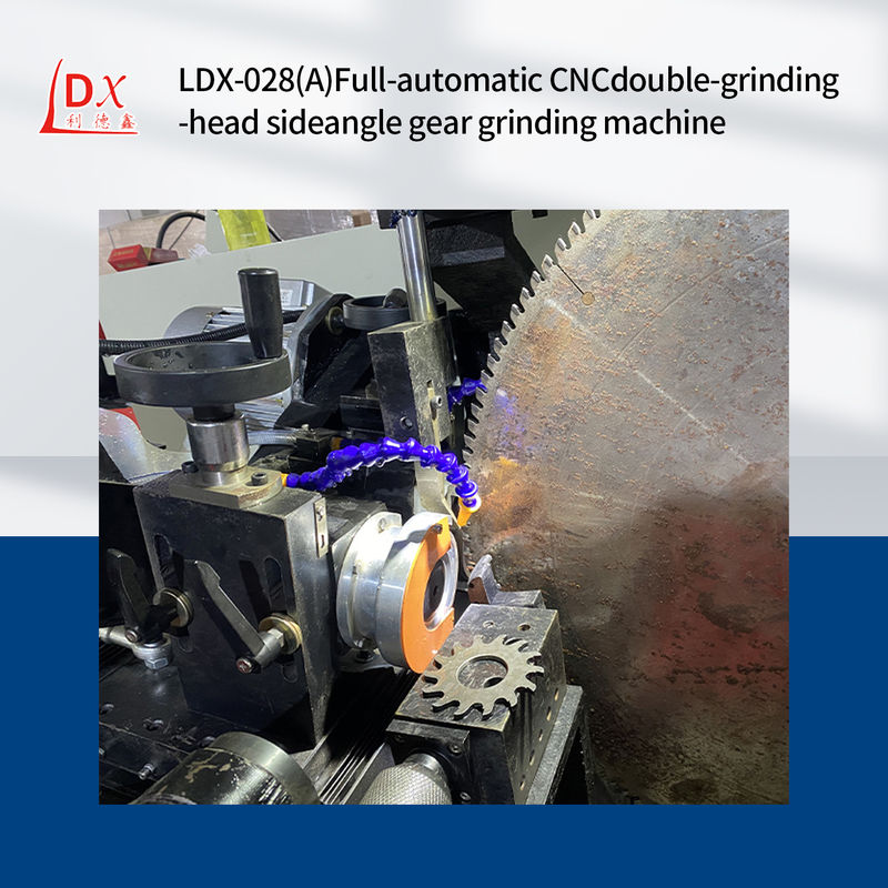 LDX-028A Vervaardiger Direct Servo Set Messer Circular Saw Blade Double Grinding Head Side Grinding Machine