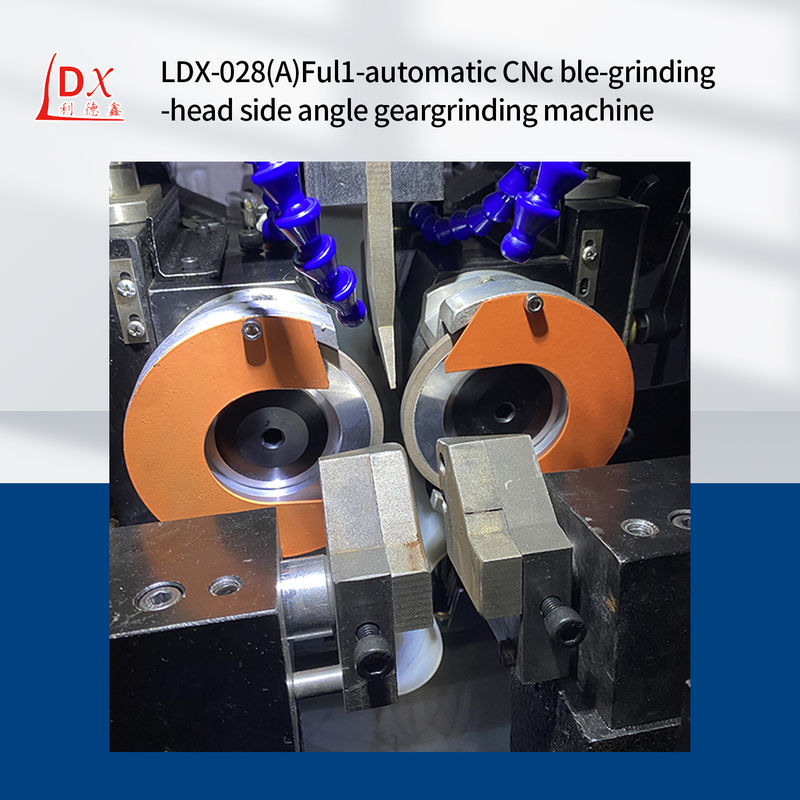 LDX-028A High Precision Servo Full CNC Circular Saw Blade Double Grinding Head Side Angle Grinding Machine